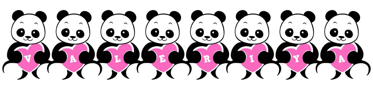 Valeriya love-panda logo