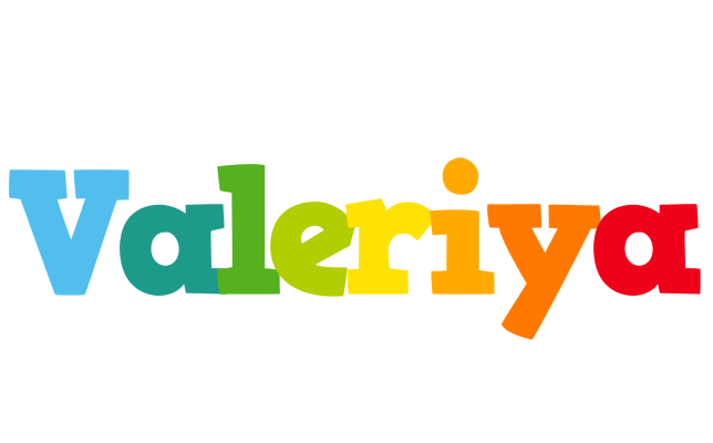Valeriya rainbows logo