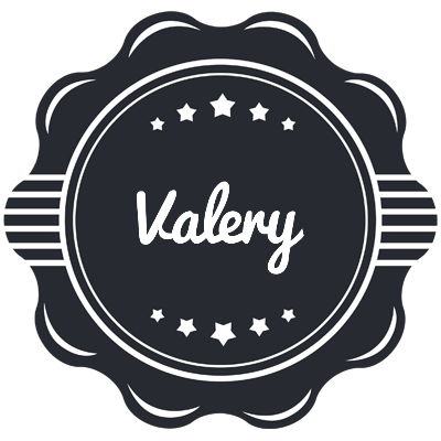 Valery badge logo