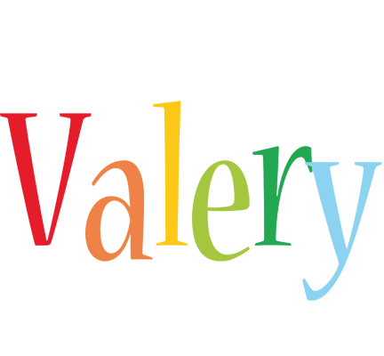 Valery birthday logo