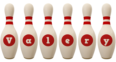 Valery bowling-pin logo