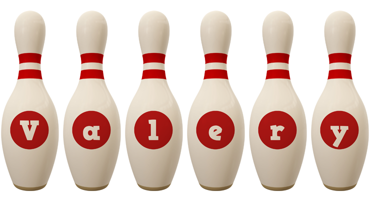 Valery bowling-pin logo