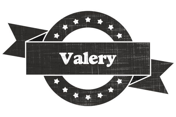 Valery grunge logo
