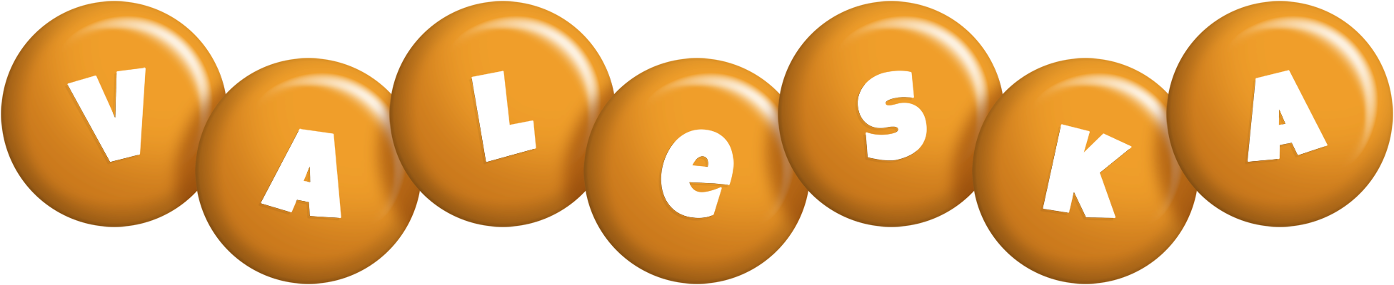 Valeska candy-orange logo