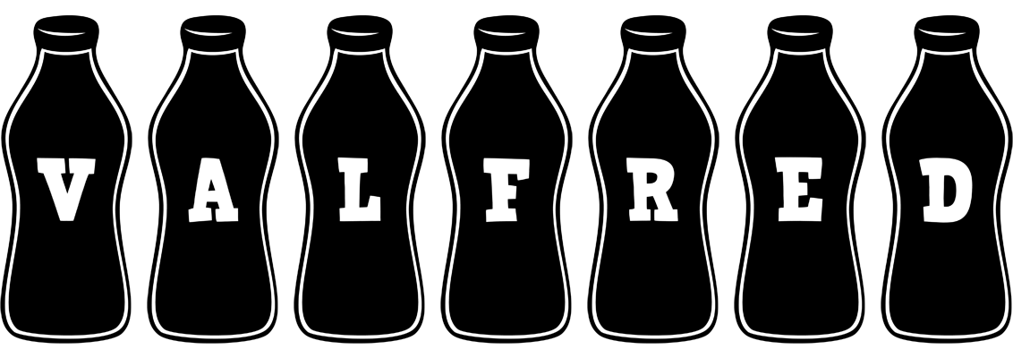 Valfred bottle logo