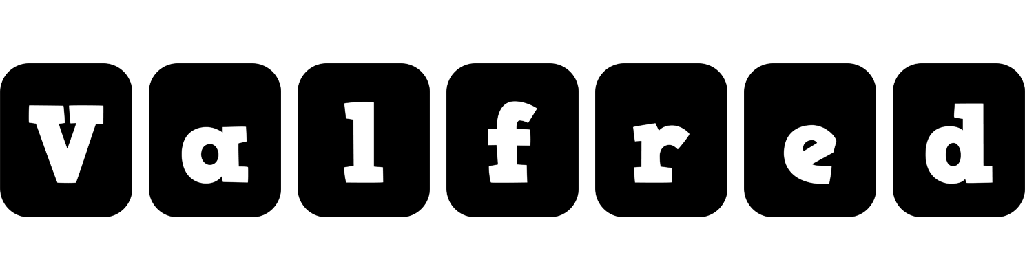 Valfred box logo