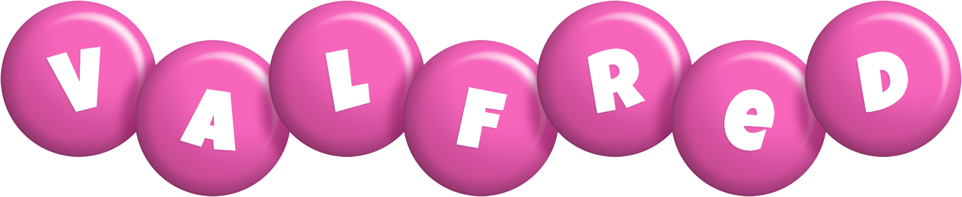 Valfred candy-pink logo