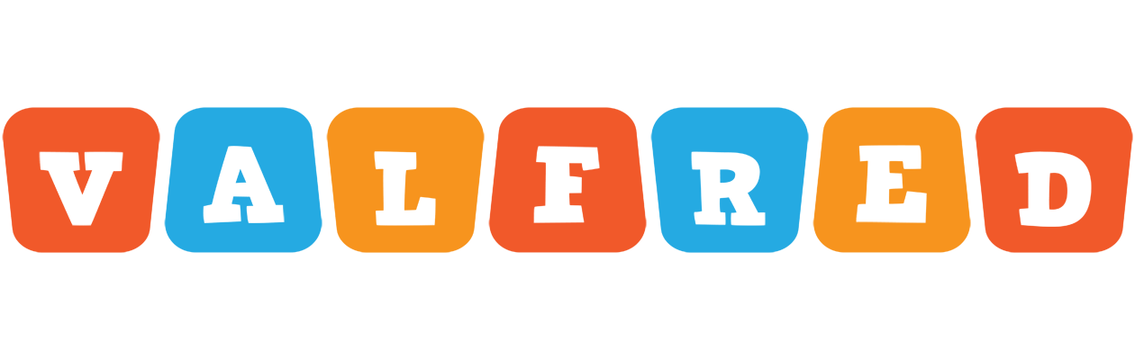Valfred comics logo