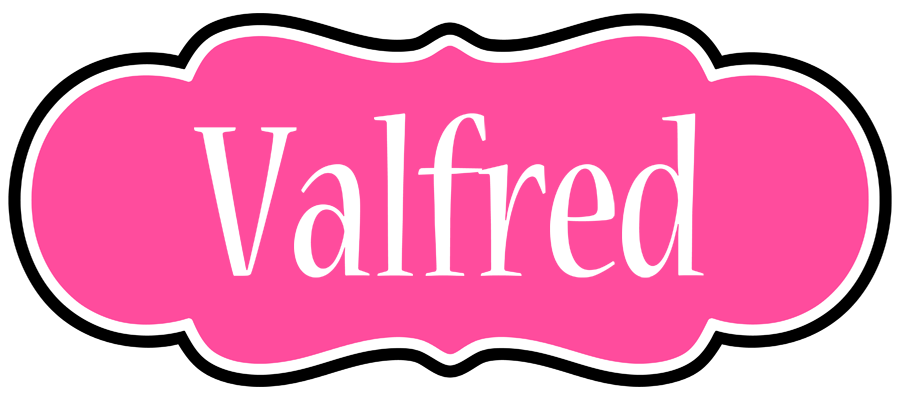 Valfred invitation logo