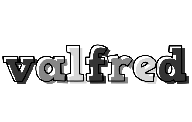 Valfred night logo