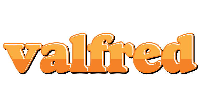 Valfred orange logo