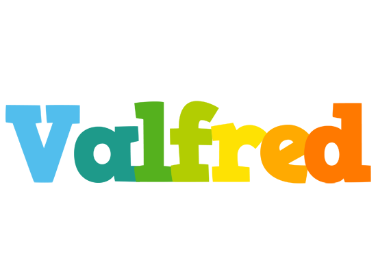 Valfred rainbows logo