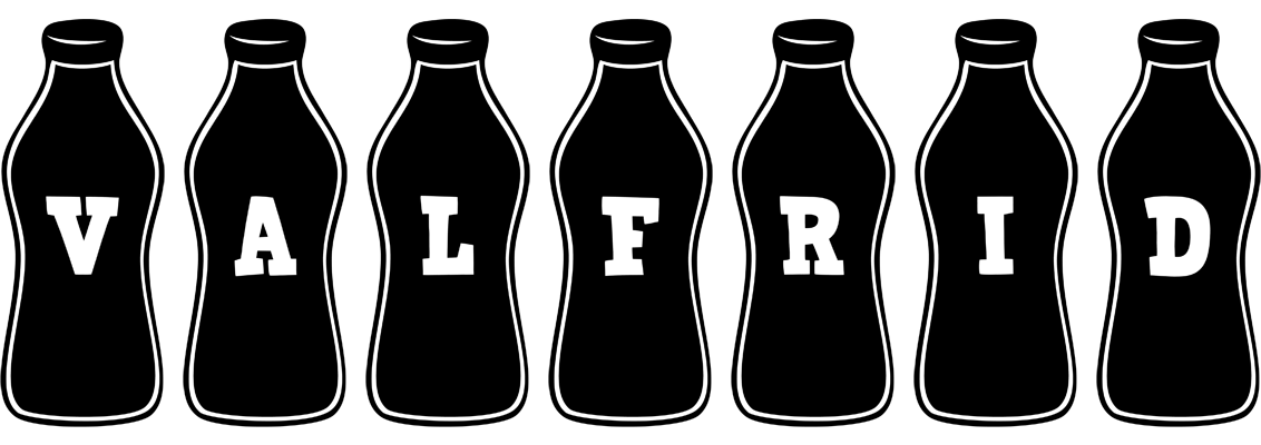 Valfrid bottle logo