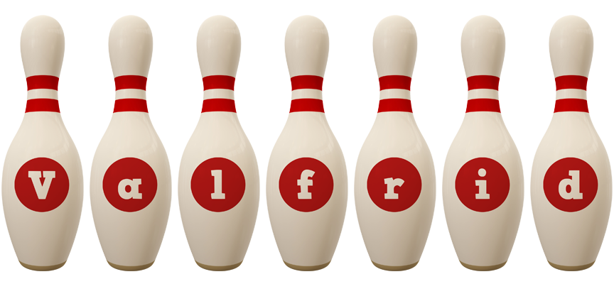 Valfrid bowling-pin logo