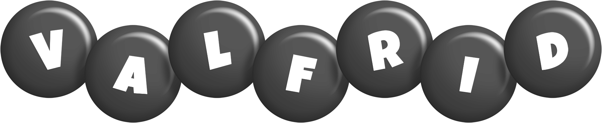 Valfrid candy-black logo