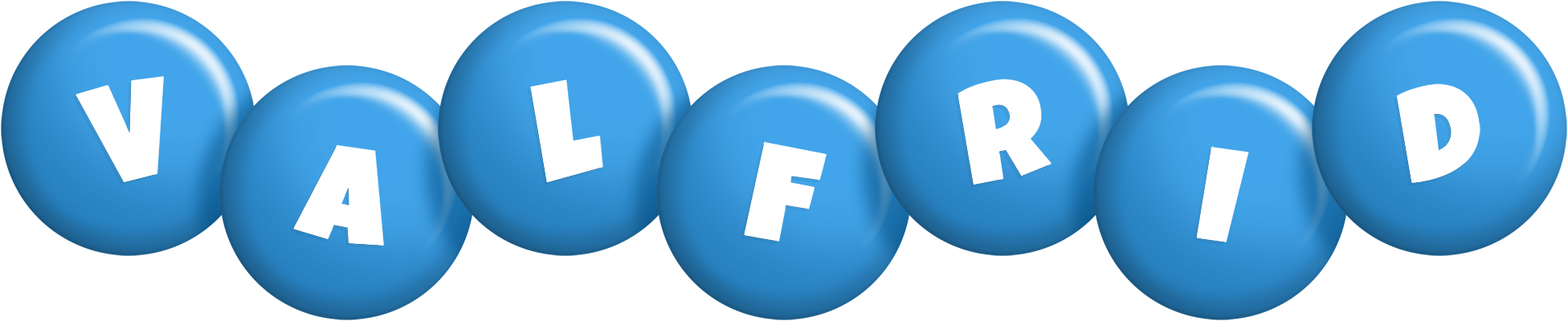 Valfrid candy-blue logo