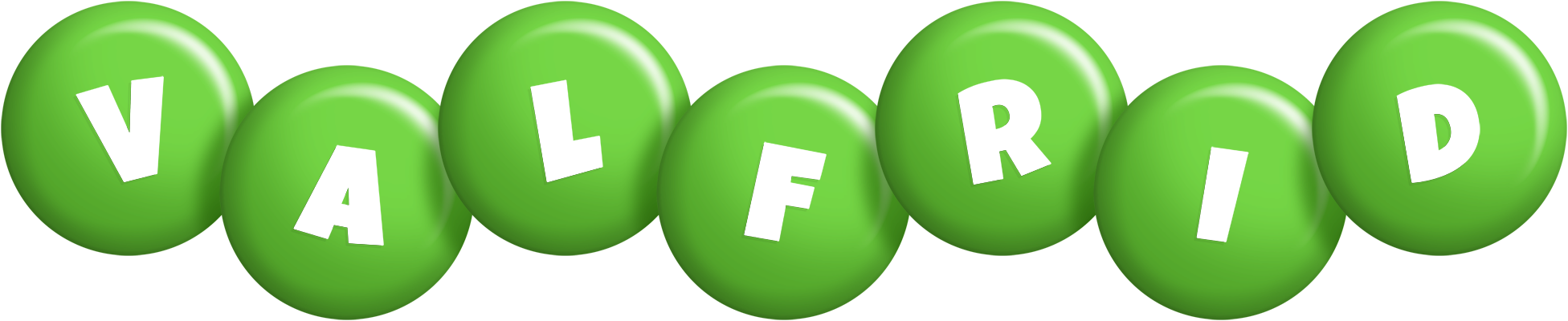 Valfrid candy-green logo