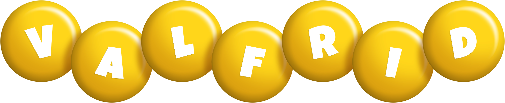 Valfrid candy-yellow logo