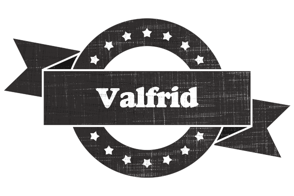 Valfrid grunge logo