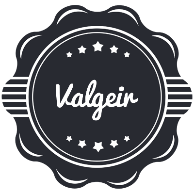 Valgeir badge logo