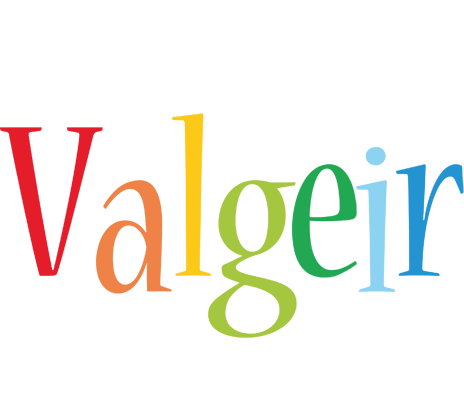Valgeir birthday logo