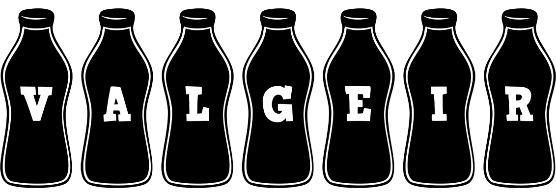Valgeir bottle logo