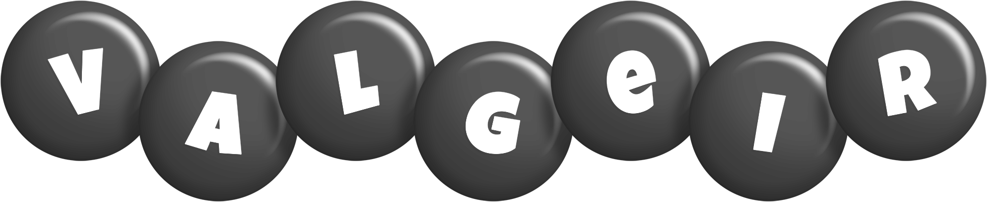 Valgeir candy-black logo