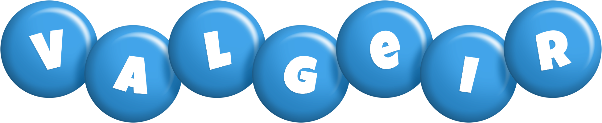 Valgeir candy-blue logo