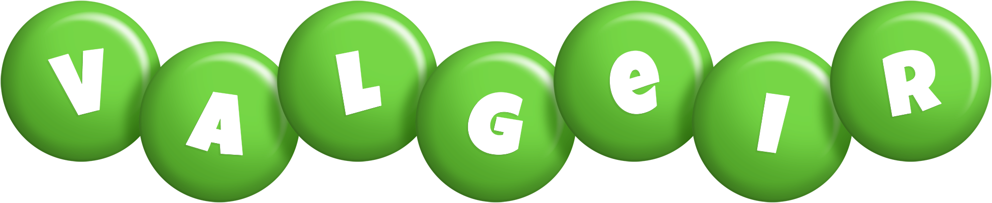 Valgeir candy-green logo