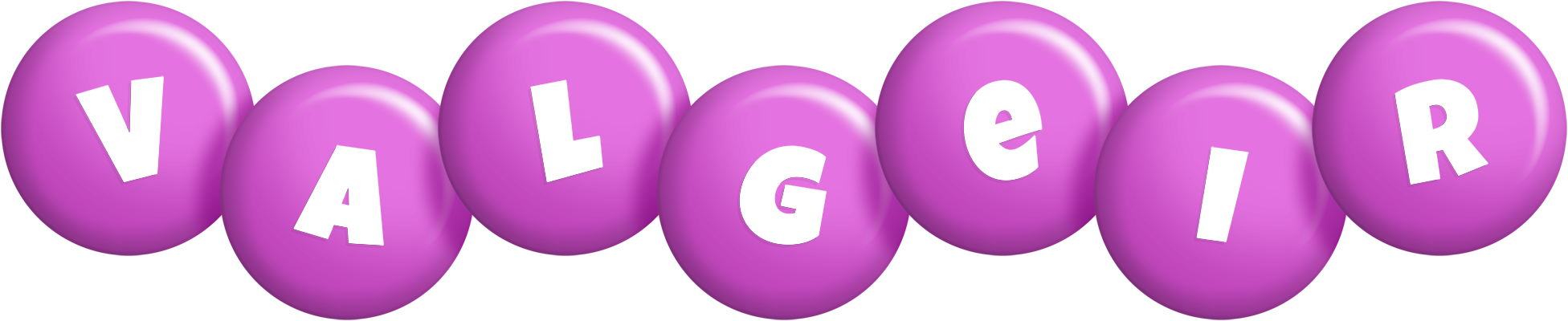 Valgeir candy-purple logo