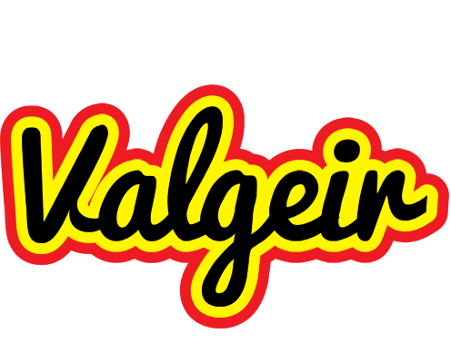 Valgeir flaming logo
