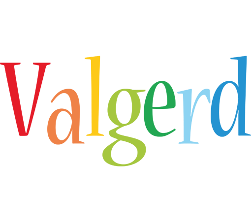 Valgerd birthday logo