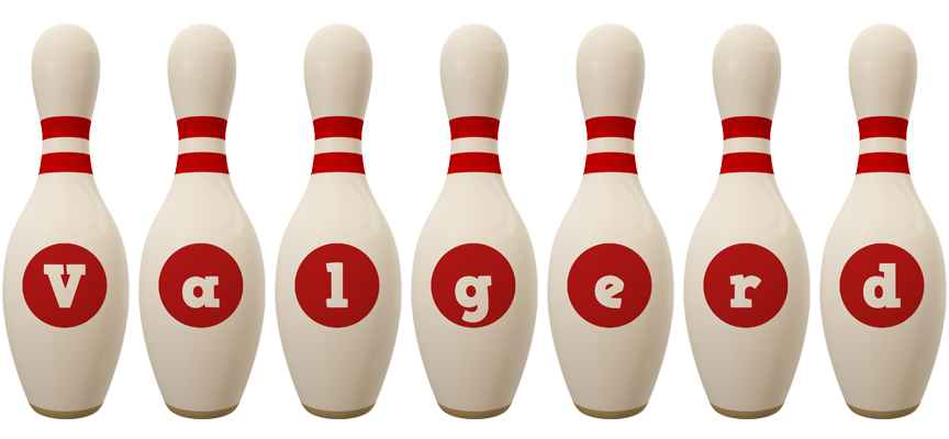 Valgerd bowling-pin logo