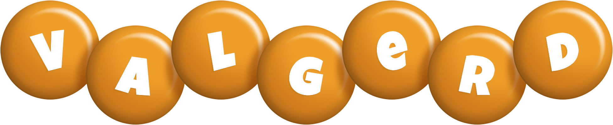 Valgerd candy-orange logo