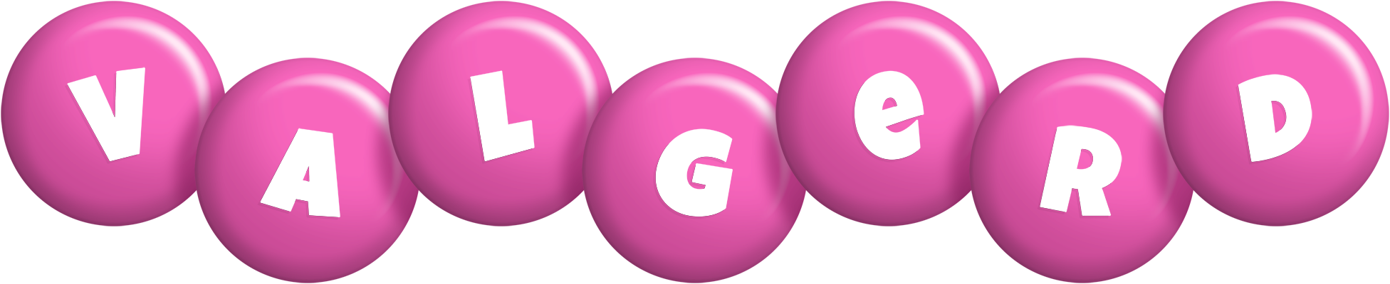Valgerd candy-pink logo