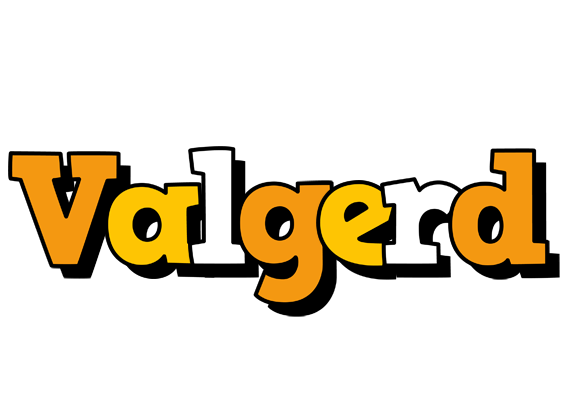 Valgerd cartoon logo