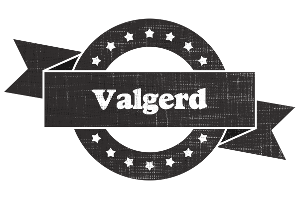 Valgerd grunge logo