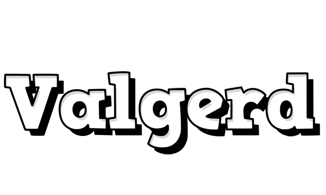 Valgerd snowing logo