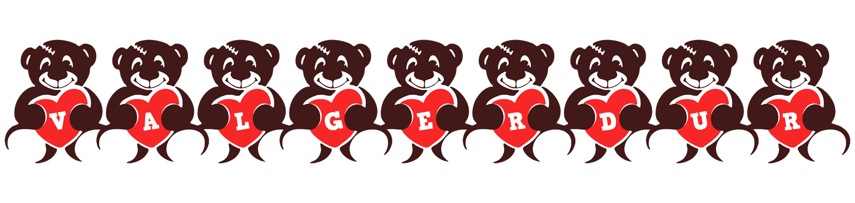 Valgerdur bear logo