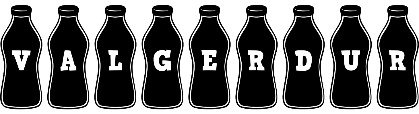 Valgerdur bottle logo