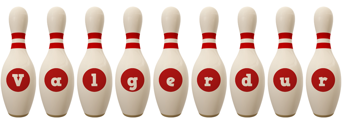 Valgerdur bowling-pin logo