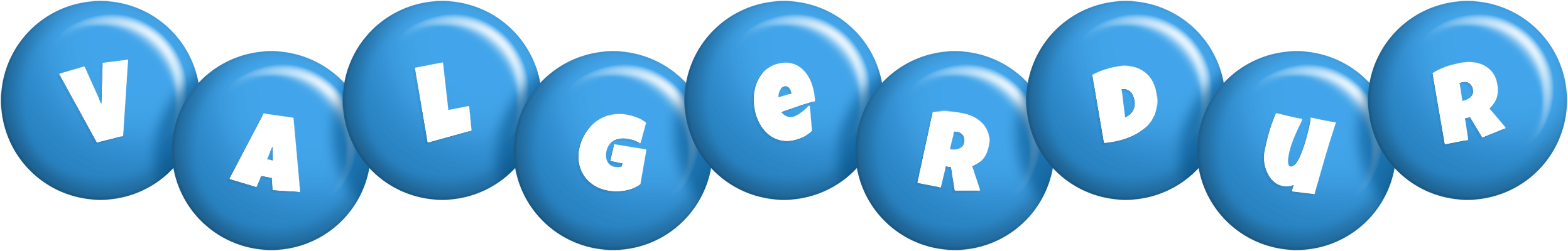 Valgerdur candy-blue logo