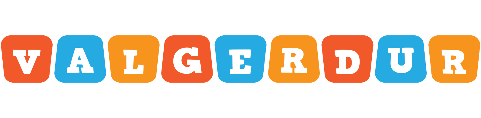 Valgerdur comics logo