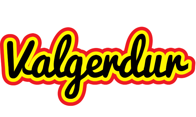 Valgerdur flaming logo