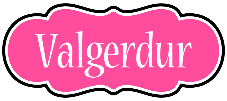 Valgerdur invitation logo