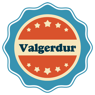 Valgerdur labels logo