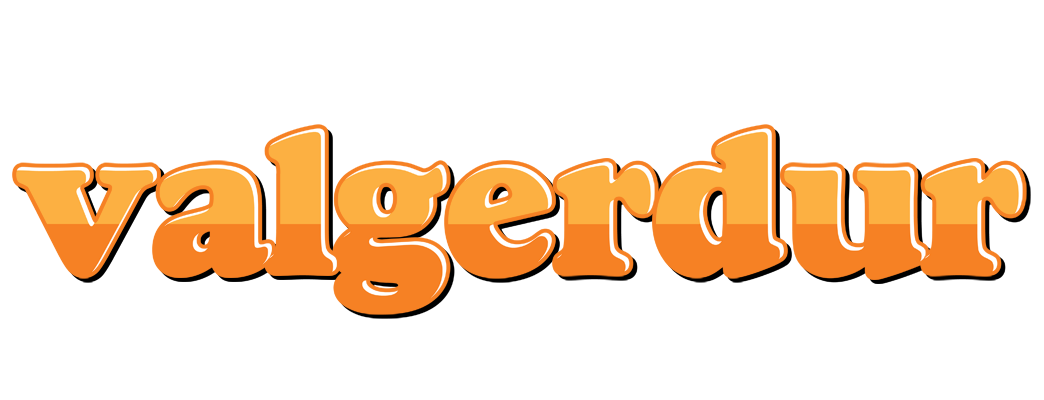 Valgerdur orange logo