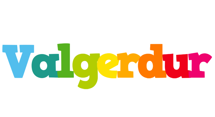 Valgerdur rainbows logo