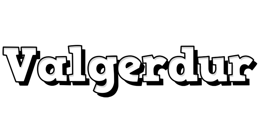 Valgerdur snowing logo