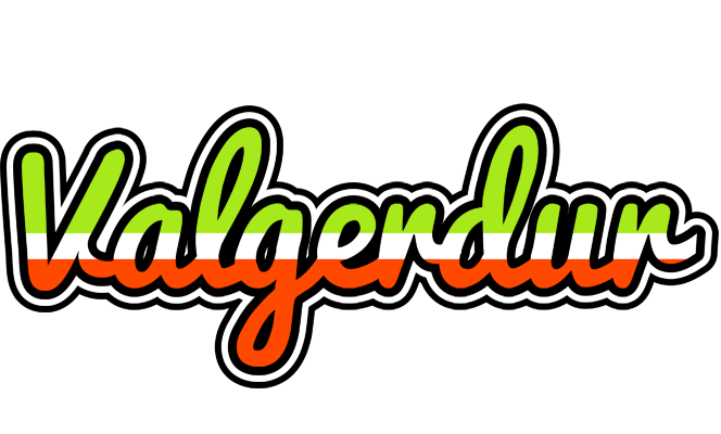 Valgerdur superfun logo
